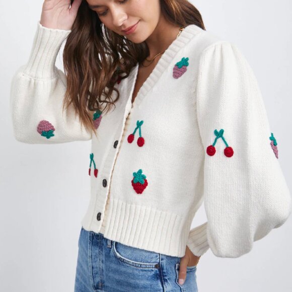 Rails - Esther Cardigan Ivory Fruits Eco - XS - Picture 5 of 5